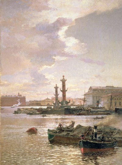 Borsa di San Pietroburgo, 1891 da Aleksandr Karlovich Beggrov